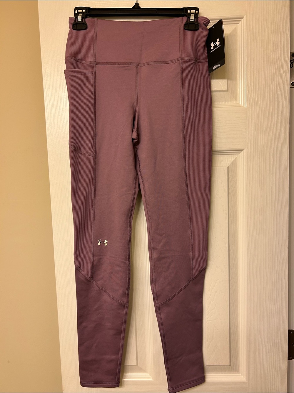 Under Armour women Mauve-Lavender High-Rise Performance Compression Leggings